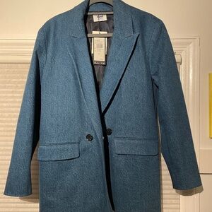 Mavi blue denim blazer